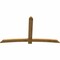Ekena Millwork Bellingham Rough Sawn Timber Gable Bracket, Western Red Cedar, 96"W x 56"H x 2"D x 6"F, 14/12 Pitch GBW096X56X0206BEL00RWR - alternate 3